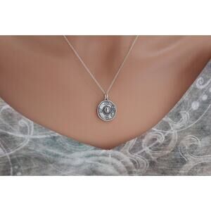 Sterling Silver Sombrero Hat Charm Necklace